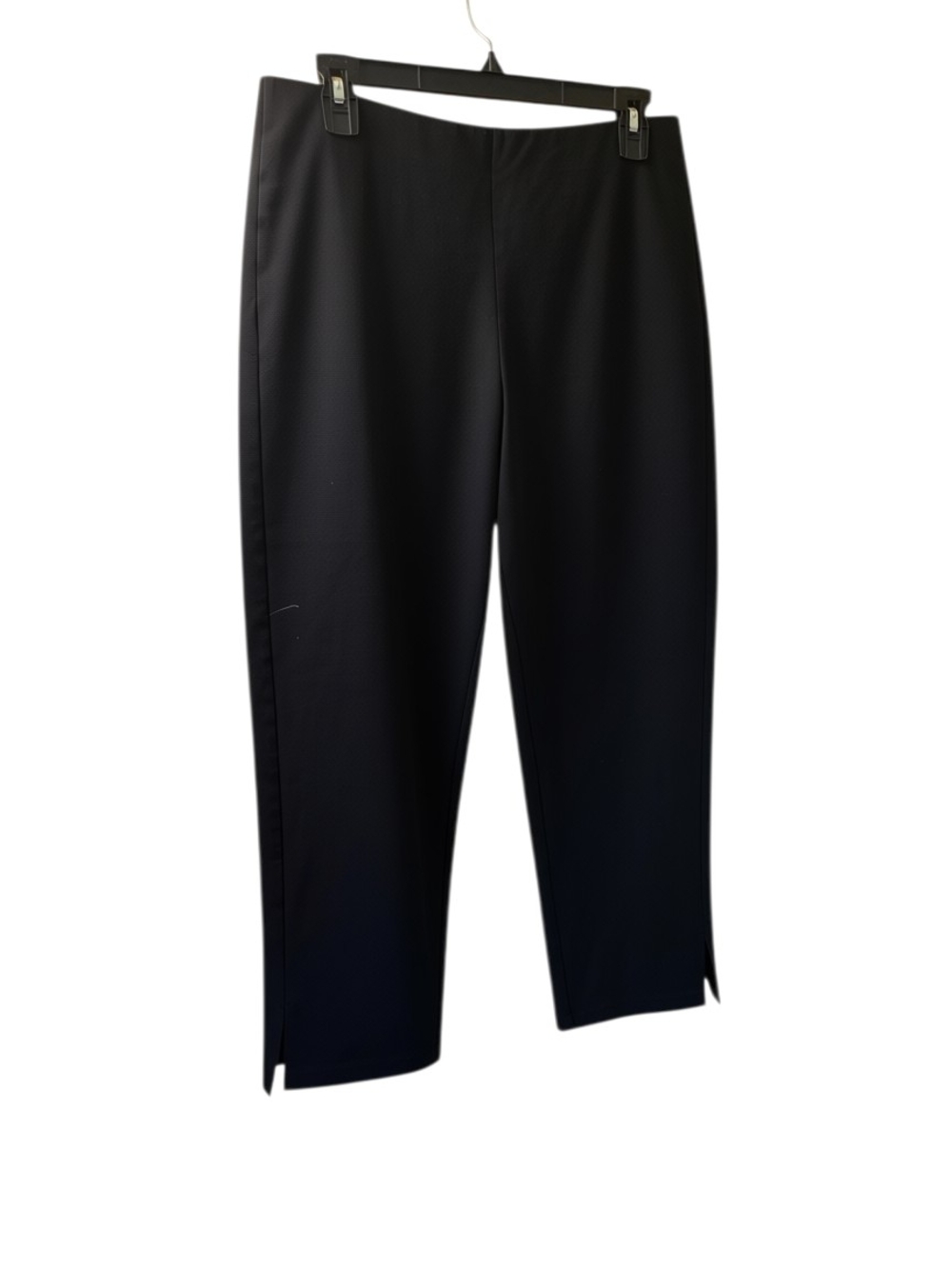 Eileen Fisher Black Cropped Pull-On Pants